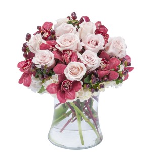 Sweet Plum Persuasions Fresh Flower Arrangement