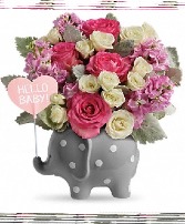 TNB06-1 Hello Sweet Baby- Girl Codified Vase