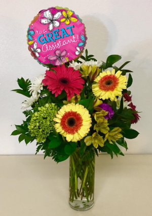 To A Great Assistant! Spring Vase Floral Arrangment in Plainview, TX | Kan Del's Floral, Candles & Gifts To A Great Assistant! Spring Vase Floral Arrangment in Plainview, TX | Kan Del's Floral, Candles & Gifts