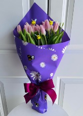 To Bee loved is a beautiful thing Wrapped Bouquet