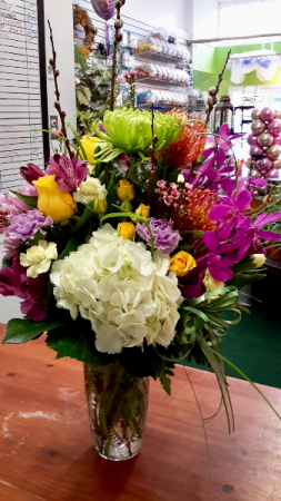 TO Brighten your day Mom Vase arrangement 