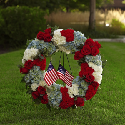 To Honor One's Country Wreath Standing Wreath