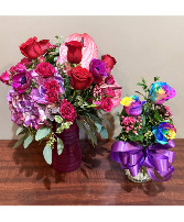 To My Love and Little Princess Two Vase Arrangements