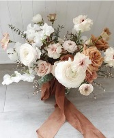 Toffee & Blush Garden Bridal Bouquet