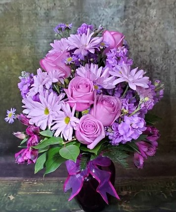 Together at Twilight Bouquet Vased
