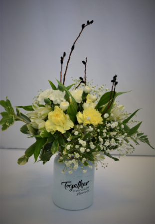 TOGETHER IS OUR FAVORITE FRESH FLOWERS VASED