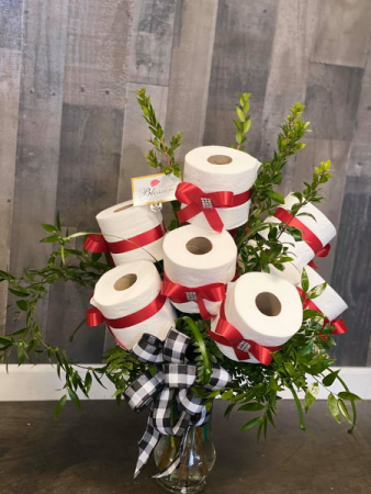 Toilet Paper Bouquet  Roses 