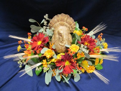 Tom Turkey Bouquet Onesided or Centerpiece