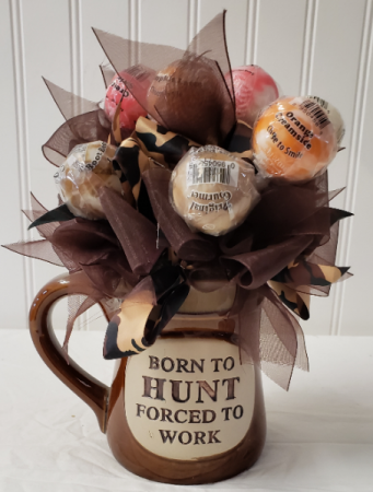 TOO TRUE! Candy arrangement in coffee mug