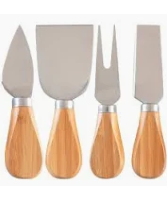 Totally Bamboo 4pc Cheese Tool Set 