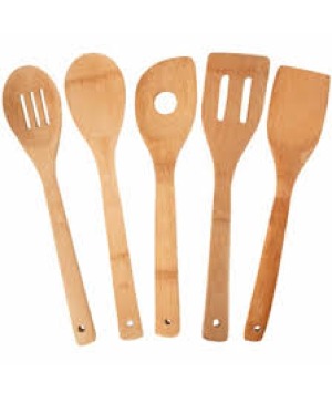 Totaly Bamboo 5pc Utensil Set 