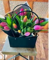 Tote of Tulips Fresh