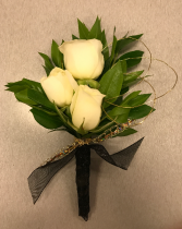 Touch of Gold  Prom Boutonniere 