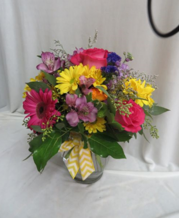 Touch of Spring Fresh Mixed Vased Arrangement