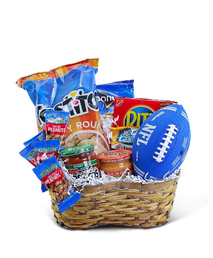 Touchdown Basket Flower Arrangement