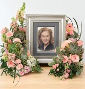 Touching Tranquility Memorial Flowers   (frame not included) 