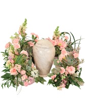 Touching Tranquility Urn Cremation Flowers  (urn not included) 