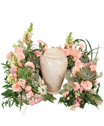 Touching Tranquility Urn Cremation Flowers  (urn not included)  in Newark, OH | JOHN EDWARD PRICE FLOWERS & GIFTS