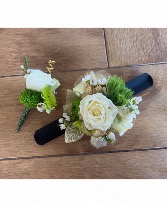 Traditional Boutonniere & Wrist Corsage  