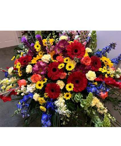 Traditional Floral Basket Arrangement Floral Arrangement 