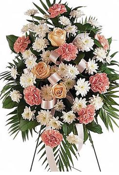 Traditional Funeral Flowers Standing Spray