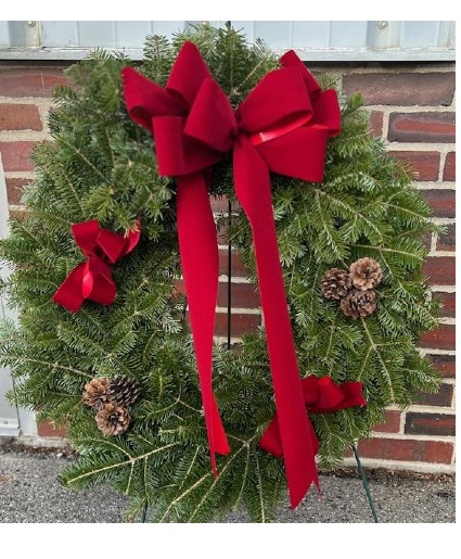 Traditional Maine Christmas Wreath  