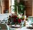 Traditional Red Rose and Lily Centerpiece With one, two or three candles