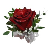 Traditional Red Rose Boutonniere Flowers