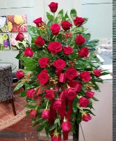 Traditional Rose Spray Easel Spray
