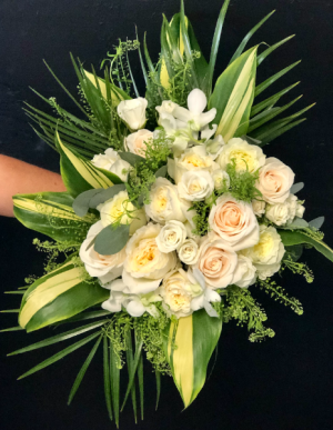 Traditional white with a Touch of Tropical Wedding Bouquet in Key West, FL | Petals & Vines Traditional white with a Touch of Tropical Wedding Bouquet in Key West, FL | Petals & Vines