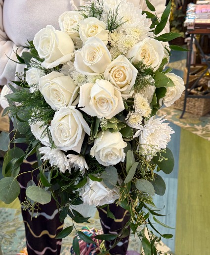 Traditionally White Wedding Bouquet