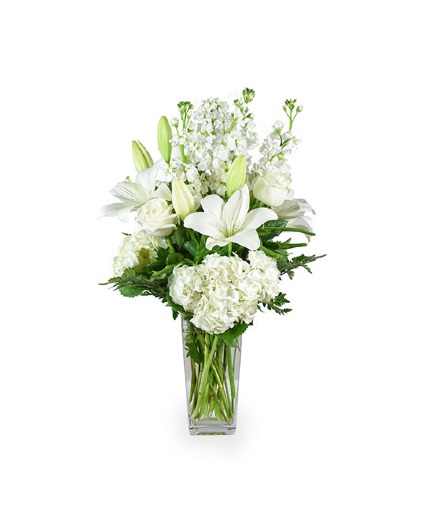 tranquil light fresh arrangement
