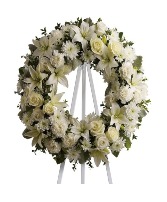 Tranquil Light Standing Sympathy Wreath