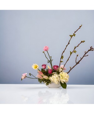 Tranquil Sakura Bowl Arrangement