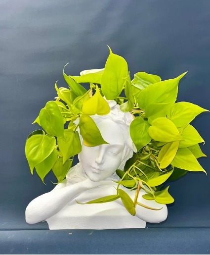 Tranquil Thought Head Planter Head Planter with 4