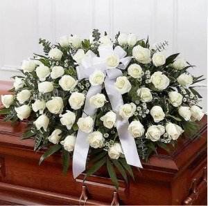 Tranquility Rose Half Casket (pick your color) 