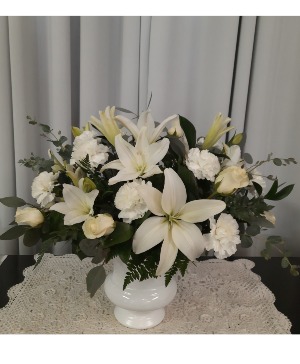 Tranquility White Urn