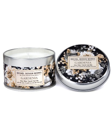 Travel Tin - Gardenia 4oz Travel Candle that Burns 20 Hours in Key West, FL | Petals & Vines