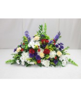 Tray of Flowers Urn or Photo Floral Backdrop