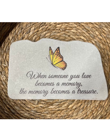 Treasured Butterfly Stone memory stone