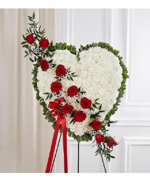 Treasured Love Standing Heart 