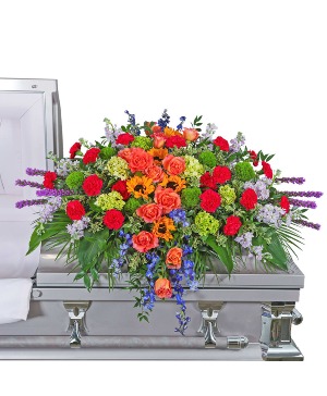Treasured Memories Casket Spray Casket Spray