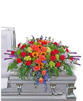 Treasured Memories Casket Spray Sympathy