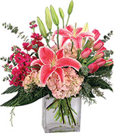 Treasured Pinks Floral Arrangement in Smithfield, Virginia | Fleur de Fou