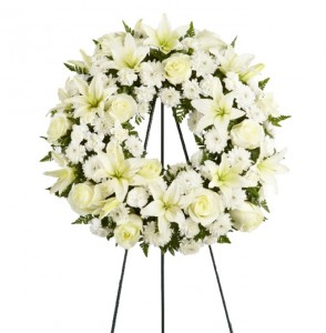 TREASURED TRIBUTE  Funeral Wreath