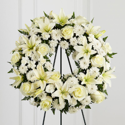 Treasured Tribute wreath arrangement
