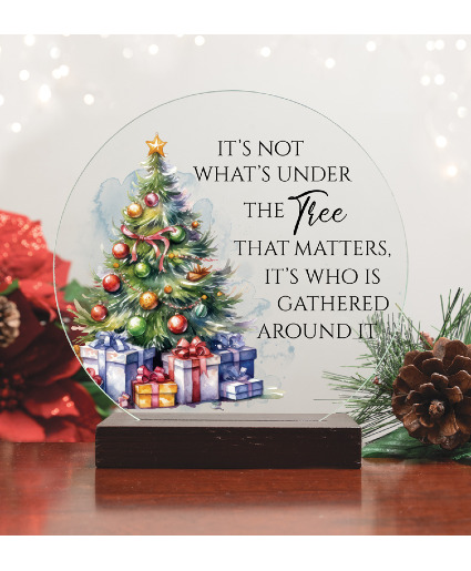 Tree Round Sitter Christmas keepsake