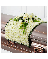 Tribute Casket Blanket - Premium--most flowers, fu 
