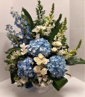 Tribute in Blue and White 