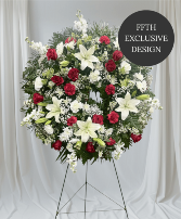 Tribute of Love Standing Funeral Wreath